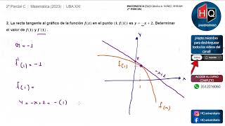 2023  SEGUNDO PARCIAL  TEMA C  MATEMATICA 51  UBA XXI [upl. by Bearnard]