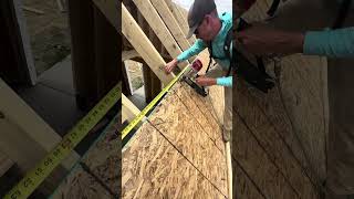 Tiny home progress Installing sheathing LP facia and soffit [upl. by Yentiw]