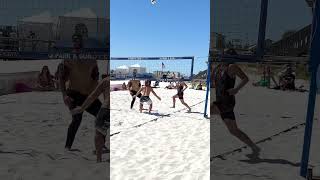 That’s one way to end a really volleyball beachvolleyball vollis [upl. by Aisul500]