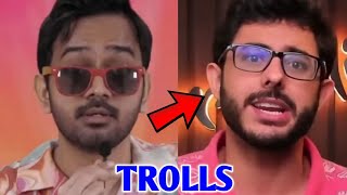 CarryMinati TROLLED by Saiman Says  CarryMinati Yalgaar 2  Saiman Says Reaction  shorts [upl. by Etnor340]