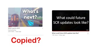 SCR NEWS SCR YOUTUBERS COPY CONTENT A NEW UPDATE AND STEPFORD ZONE IS GOING CRAZY [upl. by Kerrin]