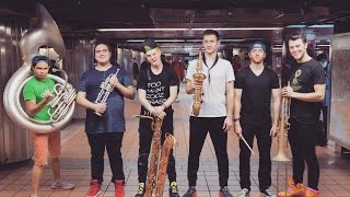 Lucky Chops  Danza 2016 Live in the NYC Subway [upl. by Ylrebme134]