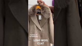 LONG WOOL COATlongcoatwoolcoatladiescoatwintercoatswinterscollectiontrendingvideostyle [upl. by Airdnassac]