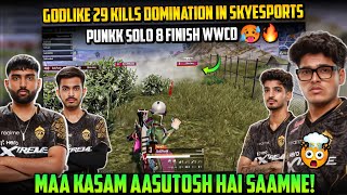 Admino Solo 8 Kills😳100 Accuracy💛Punkk Insane 1v5 Solo WWCD💛🔥GODL On Fire🚨SkyEsports Highlights [upl. by Lister]