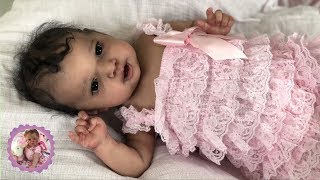 STUNNING BABY GIRL  REBORN BOX OPENING  PROTOTYPE BY ANGELA PLICKA [upl. by Herriott]