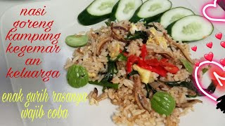 Resepi nasi goreng kampung kegemaran keluarga delicious kampung fried rice recipea family favorite [upl. by Pyszka]