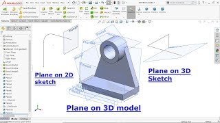 How to create Reference Planes in Solidworks [upl. by Gorden675]