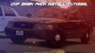 How to install and add CHP Siren Pack  Realistic GTA 5 Sounds [upl. by Yeneffit]