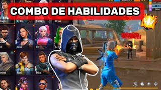 COMBO DE HABILIDADES PARA DUELO DE ESCUADRAS  FREE FIRE [upl. by Retsila491]