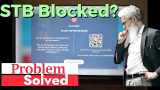 Jio Set Top Box Blocked  Jio STB Problem  Jio Fiber STB  Jio [upl. by Ainitsirhc]