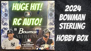 New Release  Huge Pull 2024 Bowman Sterling Hobby Box 5 Autos Per Box [upl. by Anires]