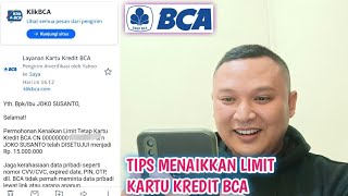 CARA NAIK LIMIT KARTU KREDIT BCA [upl. by Bridwell]