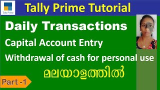 Daily Transactions in Tally Prime  Day Book in Tally Prime [upl. by Leuams]