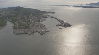 De syv søstre Helgelandsbrua Sandnessjøen  Flying Over Norway [upl. by Argus]