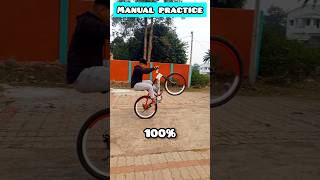 Manual practice 20 40 70 100 stunt manual practice shorts shortsfeed mtb cyclestunt [upl. by Russi]