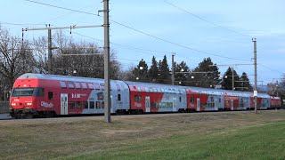 ÖBB Personenverkehr in Vorarlberg zwischen Feldkirch und Dornbirn am Bahnhof Altach IC RJ S1 REX [upl. by Ayoras308]