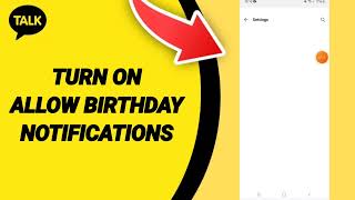 How To Turn On Allow Birthday Notifications On Kakao Talk App [upl. by Hgielar]