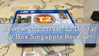 Review 2023 DVBT2 Digital TV Box Singapore Receiver [upl. by Namien135]