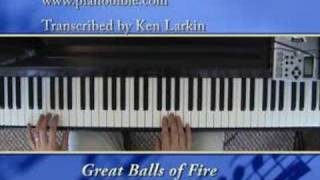 How to play Great Balls of Fire by Jerry Lee Lewis [upl. by Nonnaehr]