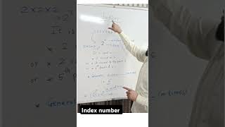 7th maths Indices  Exponents  shorts indices [upl. by Htennek581]