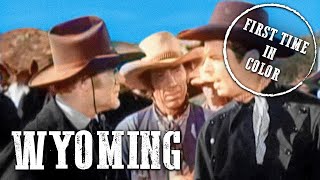 Wyoming  COLORIZED  Bill Elliott  Full Western Movie  Free Cowboy Film [upl. by Aner]