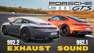 2025 Porsche 911 Type 9922 vs 9921 GTS Exhaust Sound Comparison [upl. by Arihaz]