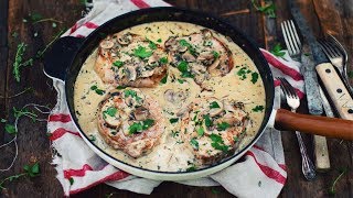 Côtelettes de porc avec sauce crémeuse aux champignons  Le Coup de Grâce X Maillard [upl. by Jamnis650]