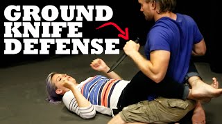 Knife Defense on the Ground  How to Fight Someone with a Knife [upl. by Lesde947]