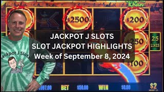 SLOT JACKPOT HIGHLIGHTS  week of September 8 2024 [upl. by Hamfurd]