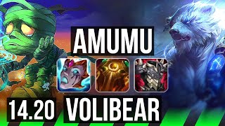 AMUMU vs VOLIBEAR JGL  4318  EUW Master  1420 [upl. by Siver183]