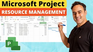 Adding Resource Management in Microsoft Project  Including a Gantt Chart [upl. by Ydal]