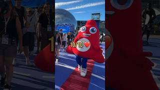 Olympic mascot on red carpet strangers carpetwalk photography olympics2024 [upl. by Mayram173]