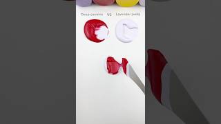 Color Mixing The Red VS Lavender ASMR  🎨 shorts tiktok colortheory asmr satisfying [upl. by Quintilla]