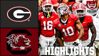 Georgia Bulldogs vs South Carolina Gamecocks  Full Game Highlights [upl. by Ahseekat793]