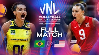 Can anyone stop Gabi 😳🏐 Brazil vs USA  VNL 2024  Womens Full Match [upl. by Alana]