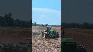 John Deere 8850 tractor pulling vt disc at Renner Stock Farms johndeere deere [upl. by Starla]