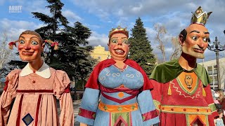 Gegants Bojos del Carnaval de Solsona Decennals 20211 [upl. by Ardnasyl]