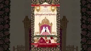 Sikh Theme Wedding Invitation Video by Envytin EN1258 [upl. by Nirel160]