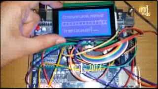 Simple VHDL FPGA Project Graphical LCD testing for train project [upl. by Alrahs]