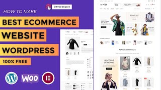 How to make a Ecommerce Website 2024  Wordpress ecommerce website tutorial [upl. by Madelina698]