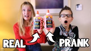 REAL vs PRANK SLIME CHALLENGE [upl. by Blight]