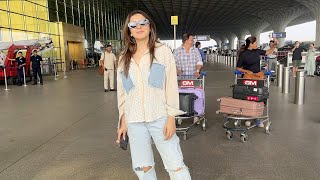 Actress Hansika Motwani Spotted  Mumbai Airport  MS Talkies [upl. by Joseph]