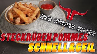 STECKRÜBEN POMMES SELBER MACHEN  KIKH [upl. by Adnohsed]