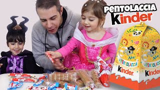 Pentolaccia KINDER di carnevale  Tante cioccolate e sorprese [upl. by Leunamme545]