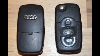 19972006 Audi A4  S4 Key Fob Battery replacement  EASY DIY [upl. by Sauers817]