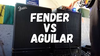 Fender Rumble 500 vs Aguilar Tone Hammer 500 amp Fender Rumble 210 [upl. by Kelam]