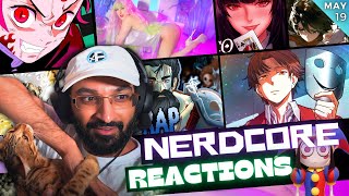 NERDCORE REACTIONS  Rustage DizzyEight Ham Sandwich Shwabadi Oricadia 954mari Keetheweeb etc [upl. by Demmahom]