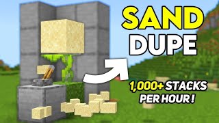 EASIEST SAND DUPE GLITCH ⏳ in Minecraft bedrock Minecraft 121 UPDATED [upl. by Anrat]