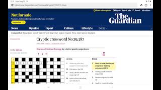 Guardian Cryptic Crossword Monday 20 May 2024 [upl. by Anitsuga]