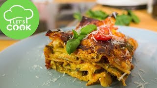 REZEPT Die BESTE vegetarische Lasagne  Gemüselasagne 😍 [upl. by Angeli]